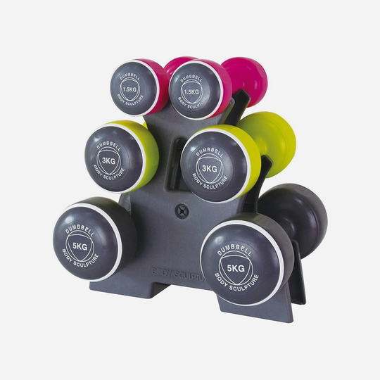 Body Sculpture Smart Dumbbell Tower - Multicolor