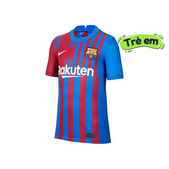 Kids' Nike FC Barcelona 2021/22 Stadium Home Football Shirt