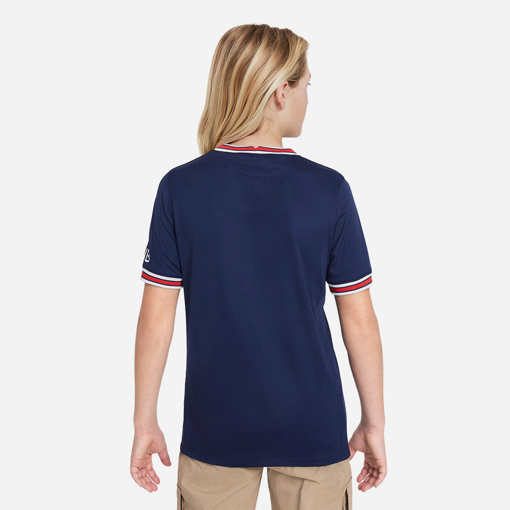 Áo Thun Trẻ Em Nike Paris Saint-Germain 2021/22 Stadium Home - Xanh Navy - Supersports Vietnam
