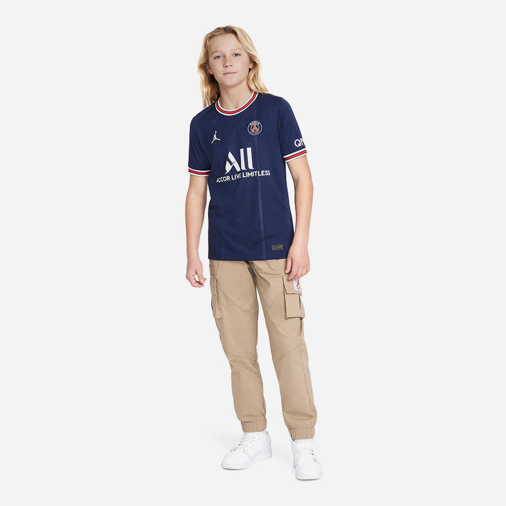 Áo Thun Trẻ Em Nike Paris Saint-Germain 2021/22 Stadium Home - Xanh Navy - Supersports Vietnam