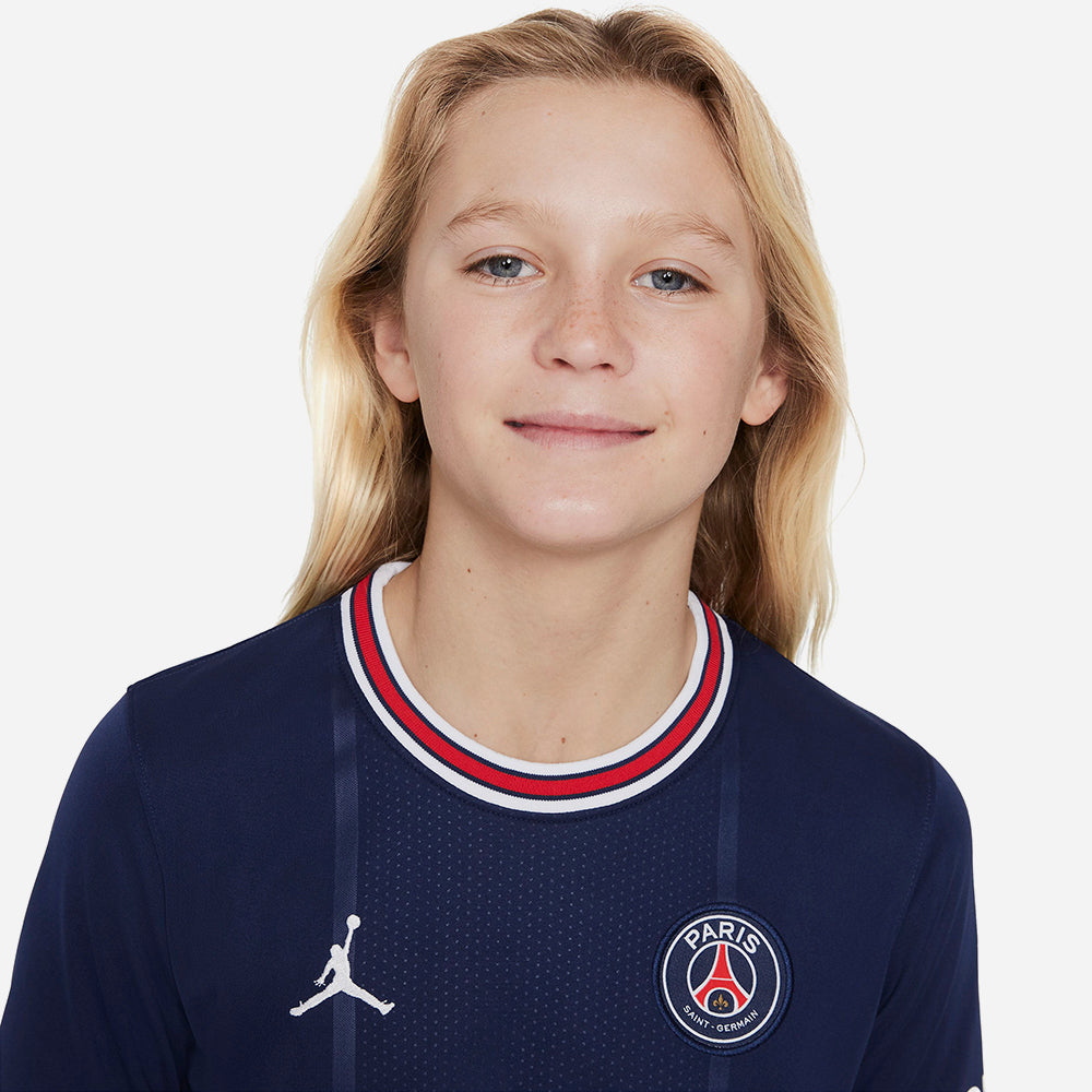 Áo Thun Trẻ Em Nike Paris Saint-Germain 2021/22 Stadium Home - Xanh Navy - Supersports Vietnam