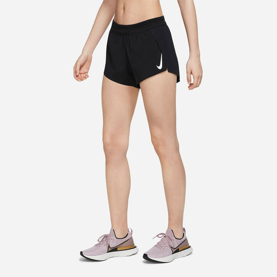 Quần Ngắn Thể Thao Nữ Nike Aeroswift Running - Đen