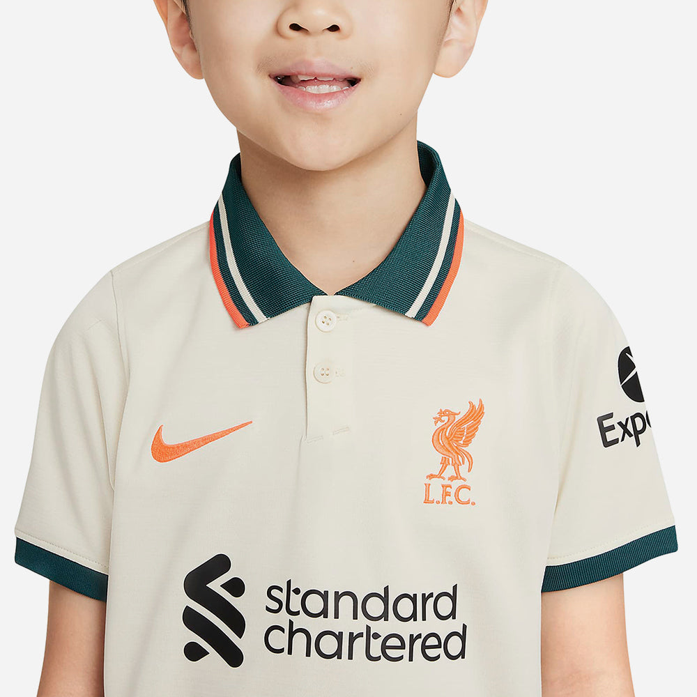 Bộ Áo Quần Thể Thao Trẻ Em Nike Liverpool F.C. Sân Khách 2021/22 - Nhiều Màu - Supersports Vietnam
