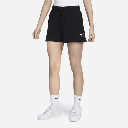 Women's Nike Air Mid-Rise Fleece Shorts - Black