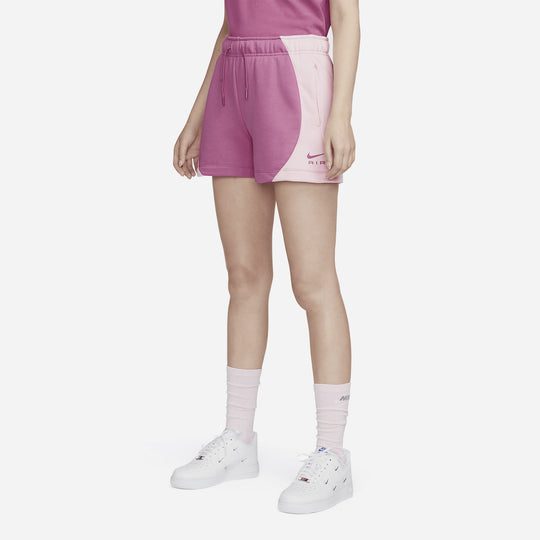 Women's Nike Air Mid-Rise Fleece Shorts - Pink