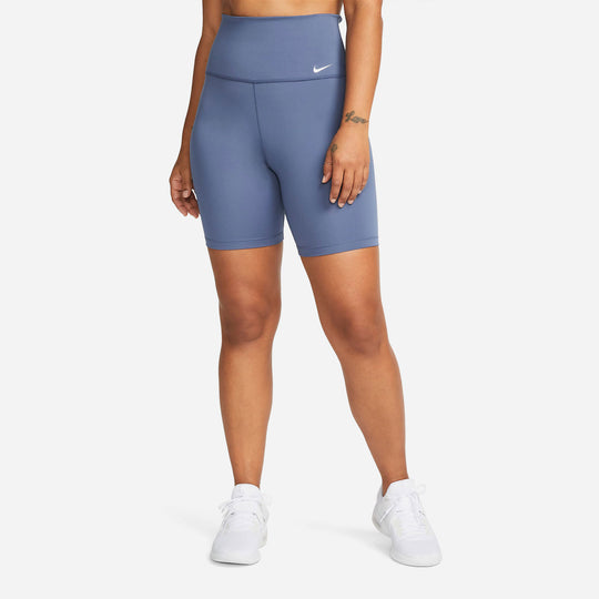 Women's Nike Dri-Fit One High-Waisted Shorts - Blue