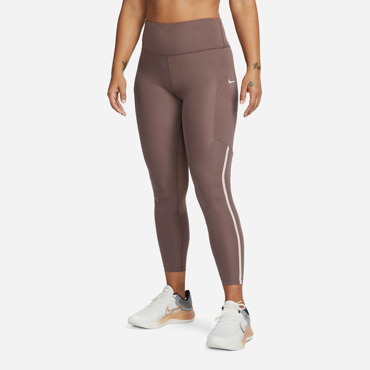 Women's Nike Air Fast Mid-Rise 7/8 Tights - Brown