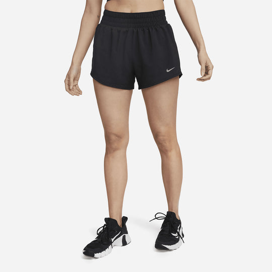 Women's Nike Mid-Rise Brief-Lined Shorts - Black