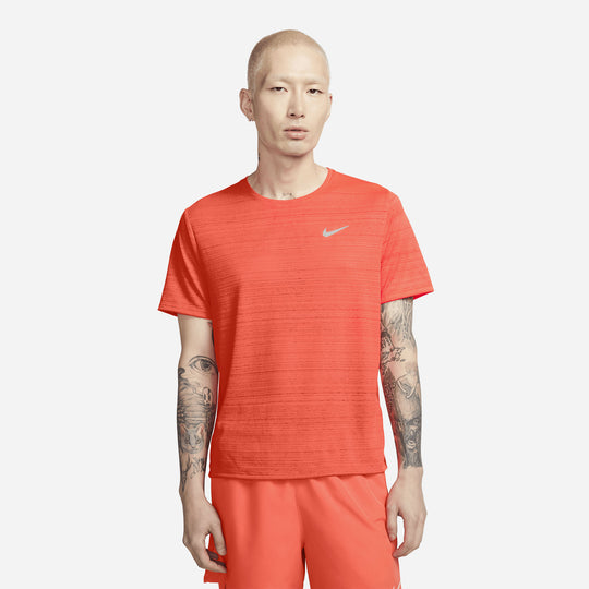 Men's Nike Dri-Fit Miler Running T-Shirt - Orange