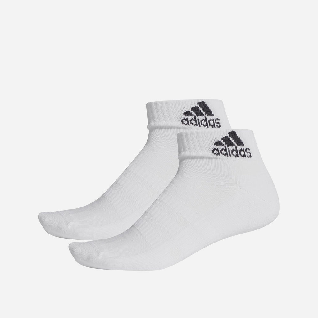 Vớ Adidas Cush Ankle 1 Pair White/White/Black - Supersports Vietnam