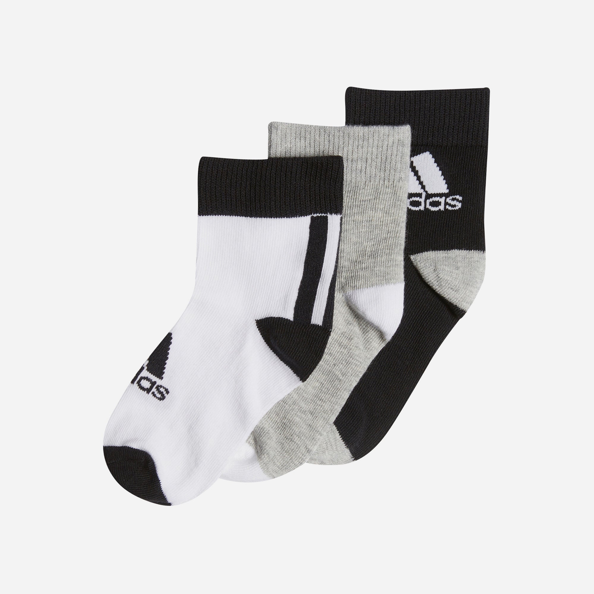 Vớ Trẻ Em Adidas Ankle (3 Đôi) - Supersports Vietnam