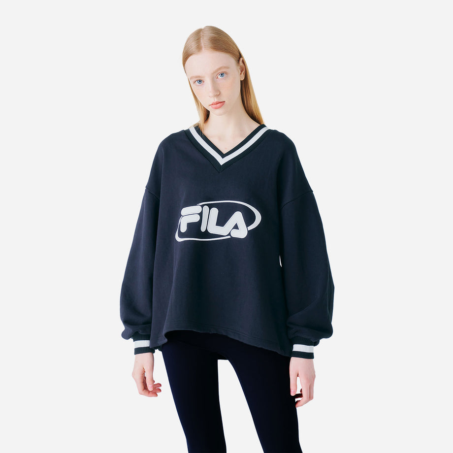 Women's fila clearance black sweatshirt