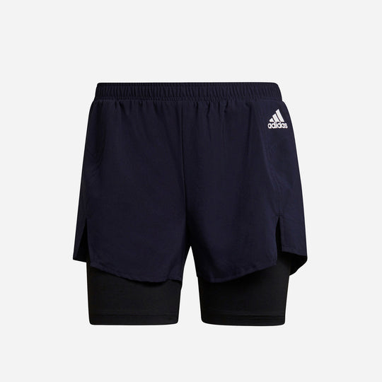 Quần Ngắn Thể Thao Nữ Adidas Primeblue Designed To Move 2-In-1 Sport - Đen