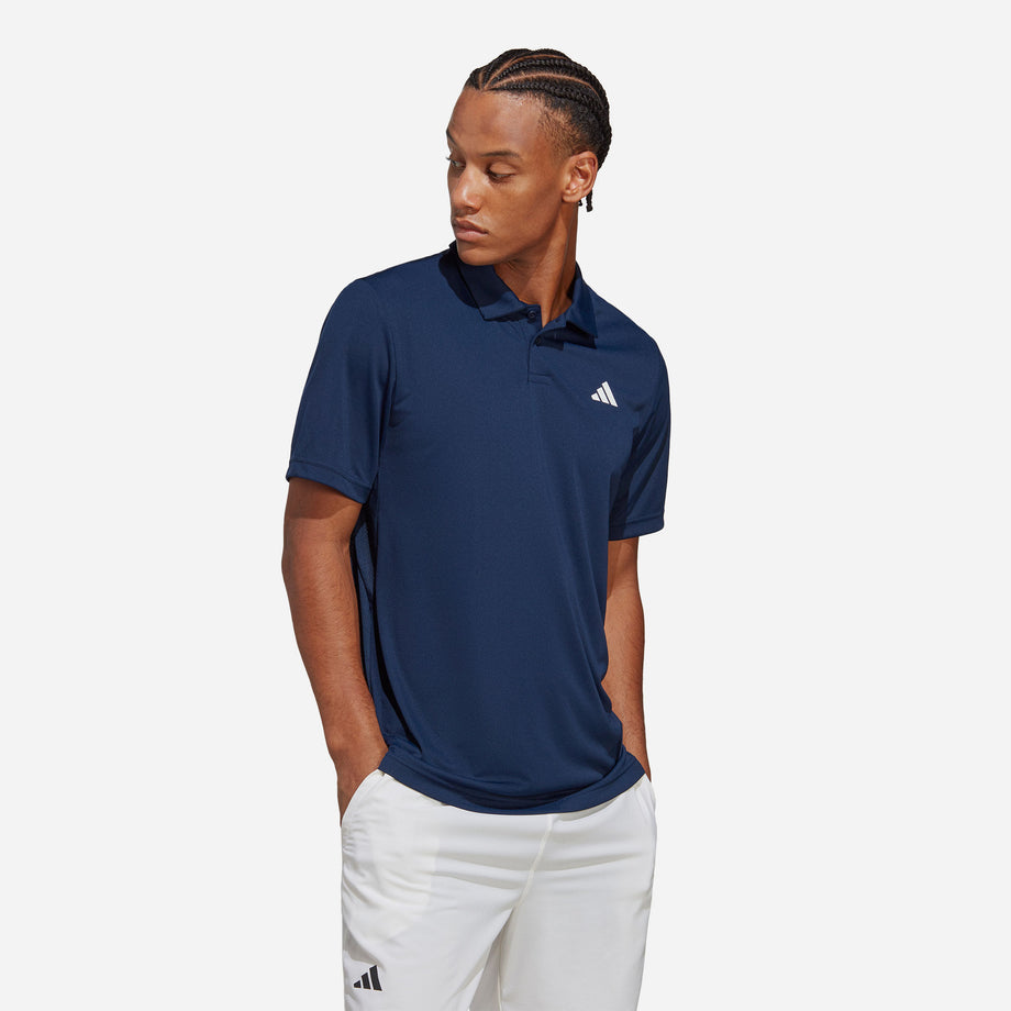 Adidas navy blue sales polo t shirt