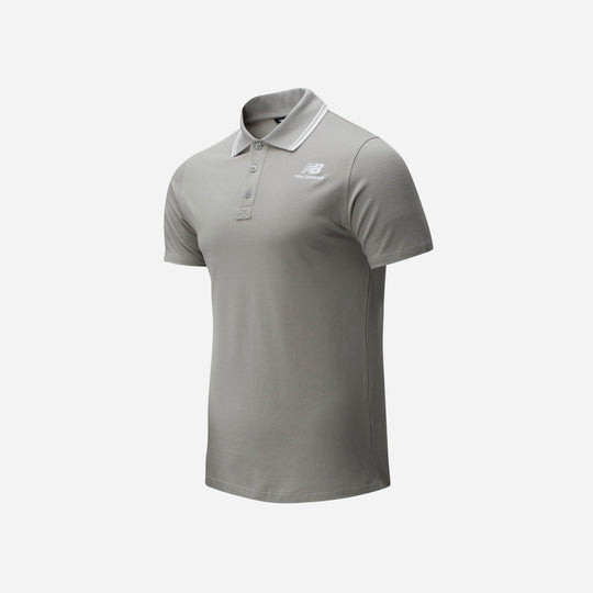 Men's New Balance Classic Polo Shirt - Gray