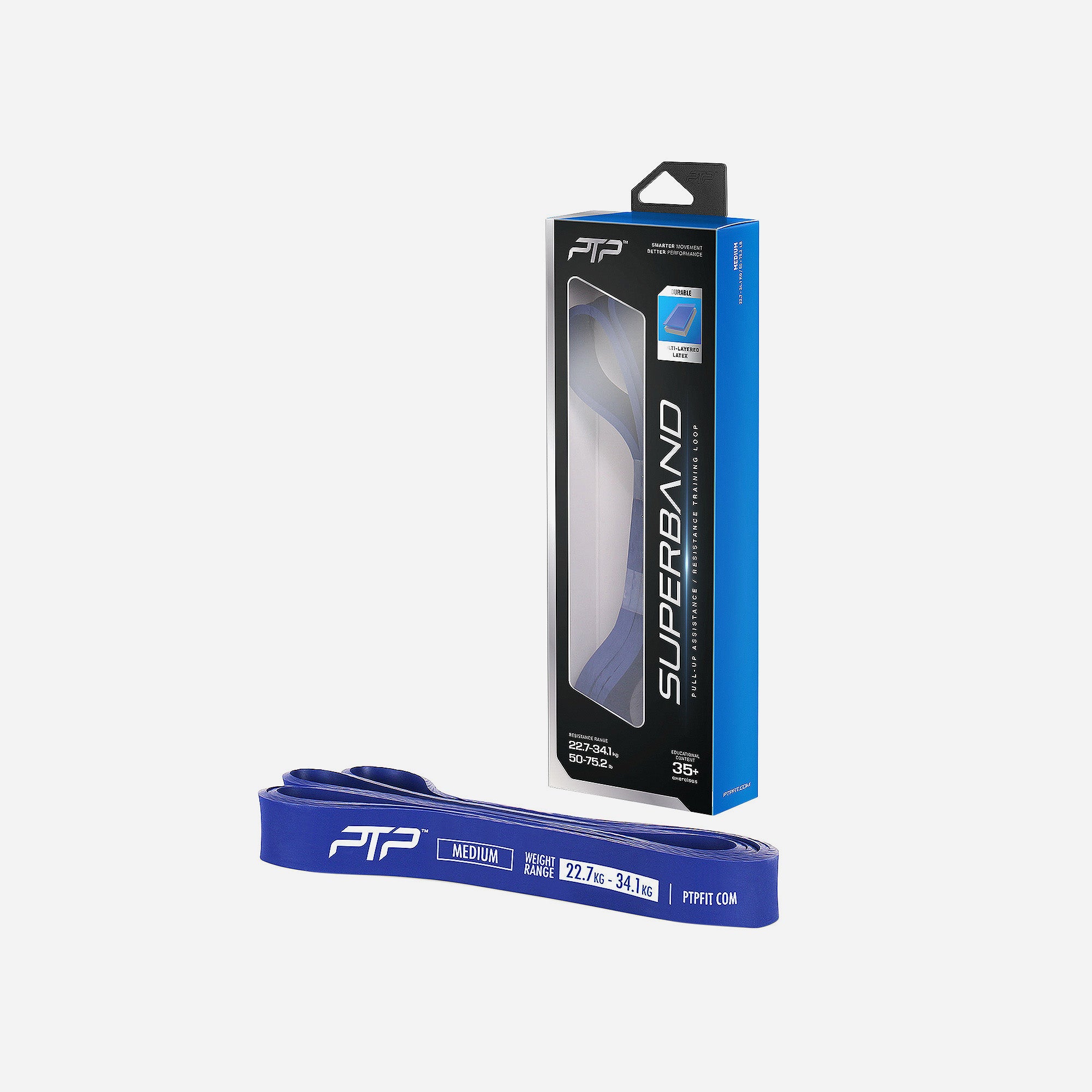 Băng Tập Đàn Hồi Ptp Superband Medium Blue - Supersports Vietnam