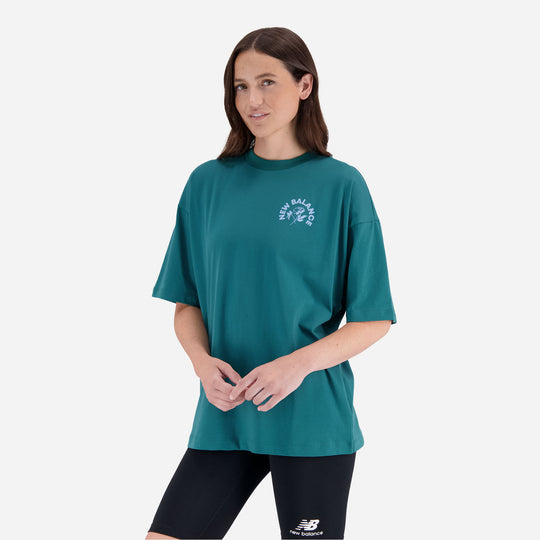 Women's New Balance Essentials Bloomy T-Shirt - Blue